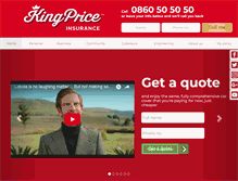 Tablet Screenshot of kingprice.co.za